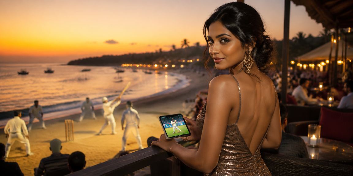 Mobile betting and payments on Goa beach